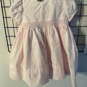 Pink Embroidered Baby Dress